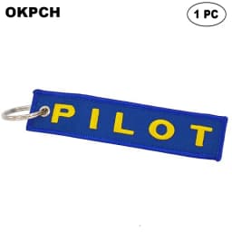 1 PC Novelty Keychain Launch Key Chain Bijoux Keychains for Motorcycles and Cars Key Tag New Embroidery Key Fobs