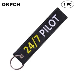 1 PC Novelty Keychain Launch Key Chain Bijoux Keychains for Motorcycles and Cars Key Tag New Embroidery Key Fobs