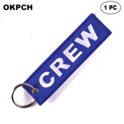 1 PC Novelty Keychain Launch Key Chain Bijoux Keychains for Motorcycles and Cars Key Tag New Embroidery Key Fobs