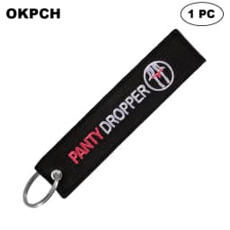 1 PC Novelty Keychain Launch Key Chain Bijoux Keychains for Motorcycles and Cars Key Tag New Embroidery Key Fobs