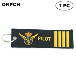 1 PC Novelty Keychain Launch Key Chain Bijoux Keychains for Motorcycles and Cars Key Tag New Embroidery Key Fobs