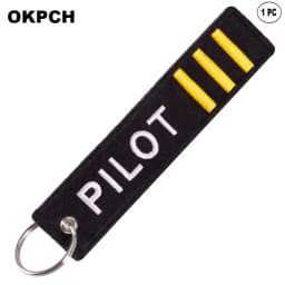 1 PC Novelty Keychain Launch Key Chain Bijoux Keychains for Motorcycles and Cars Key Tag New Embroidery Key Fobs