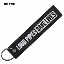 1 PC Novelty Keychain Launch Key Chain Bijoux Keychains for Motorcycles and Cars Key Tag New Embroidery Key Fobs