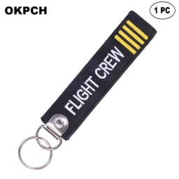 1 PC Novelty Keychain Launch Key Chain Bijoux Keychains for Motorcycles and Cars Key Tag New Embroidery Key Fobs