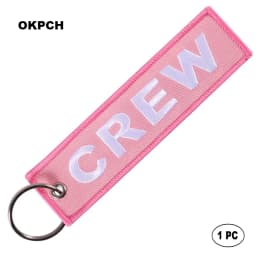1 PC Novelty Keychain Launch Key Chain Bijoux Keychains for Motorcycles and Cars Key Tag New Embroidery Key Fobs