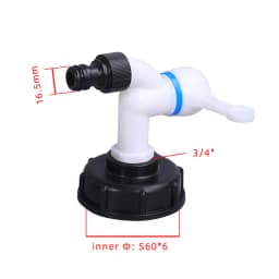 IBC Tank Adapter Water Cube Valve Fittings Garden Irrigation Connector Easy Use Hose Switch Faucets High Quality