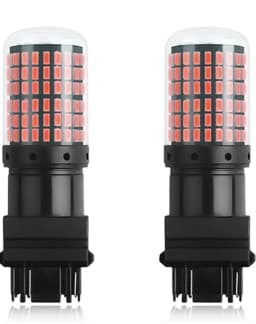 2X Amber T25 3157 LED Canbus 3014 144SMD Error Free Car Brake Light NO Hyper