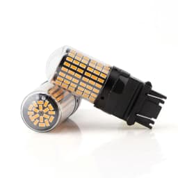 2X Amber T25 3157 LED Canbus 3014 144SMD Error Free Car Brake Light NO Hyper