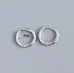 2PCS Tiny Stainless Steel Huggie Small Hoop Earrings For Women Round Circle Punk Unisex Rock Earring Cartilage Piercing Jewelry
