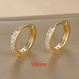 2PCS Tiny Stainless Steel Huggie Small Hoop Earrings For Women Round Circle Punk Unisex Rock Earring Cartilage Piercing Jewelry