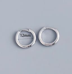 2PCS Tiny Stainless Steel Huggie Small Hoop Earrings For Women Round Circle Punk Unisex Rock Earring Cartilage Piercing Jewelry