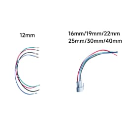 12mm 16mm 19mm 22mm Metal Push Button On Off Switch Power LED Light Waterproof Flat Circular Button 3v 6v 12v 24v 110v 220v IP65