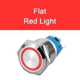 12mm 16mm 19mm 22mm Metal Push Button On Off Switch Power LED Light Waterproof Flat Circular Button 3v 6v 12v 24v 110v 220v IP65