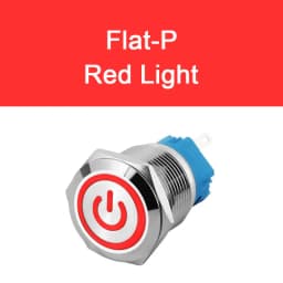 12mm 16mm 19mm 22mm Metal Push Button On Off Switch Power LED Light Waterproof Flat Circular Button 3v 6v 12v 24v 110v 220v IP65