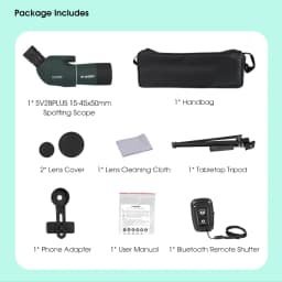Svbony SV28plus 50/60/70mm Spotting Scope Powerful Zoom Telescope Long Range PORRO Prism Suit Archery Target Shooting Camping