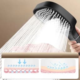 Xiaomi 13cm Large Panel Shower Head Adjustable 3 Modes High Pressure Massage Shower Head Filter Element Bathroom Accessories New