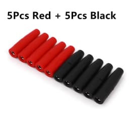 10Pcs Brass 4mm Insulated Banana Female Jack Plug Wire Solder Connector