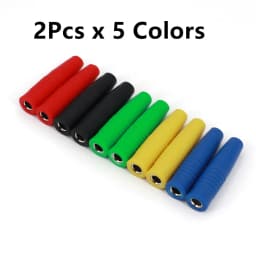 10Pcs Brass 4mm Insulated Banana Female Jack Plug Wire Solder Connector