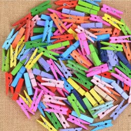 Hot Sale 20PCS/lot 3.5cm Wood Clips Random Mini Colored Spring Photo Paper Peg Pin Clothespin Craft Clips Party Decoration Jz001
