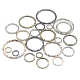 20pcs/lot 20mm/25mm/30mm Black Bronze Gold Silver Circle O Ring Connection Alloy Metal Shoes Bags Belt Buckles DIY Accessories