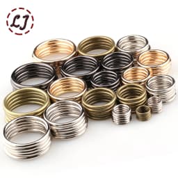 20pcs/lot 20mm/25mm/30mm Black Bronze Gold Silver Circle O Ring Connection Alloy Metal Shoes Bags Belt Buckles DIY Accessories