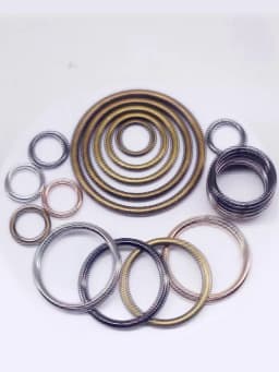 20pcs/lot 20mm/25mm/30mm Black Bronze Gold Silver Circle O Ring Connection Alloy Metal Shoes Bags Belt Buckles DIY Accessories