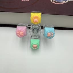 Cute Cat Paw Keycap Keychain Mechanical Keyboard Fidget Spinner Stress Relief Toy Portable Keyring for Office Desk Anxiety Gift