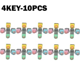 Cute Cat Paw Keycap Keychain Mechanical Keyboard Fidget Spinner Stress Relief Toy Portable Keyring for Office Desk Anxiety Gift