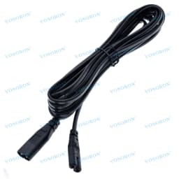C7/C8 Power "8" Figure Adapter Converter Cable,European IEC320 C7 Female to C8 Male Plug Extension Cord,30cm 60cm 1.8m 3m 500cm