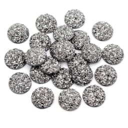Fashion 40pcs 8mm 10mm 12mm Mix Colors Druzy Natural Stone Convex Flat back Resin Cabochons Jewelry Accessories Supplies