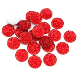 Fashion 40pcs 8mm 10mm 12mm Mix Colors Druzy Natural Stone Convex Flat back Resin Cabochons Jewelry Accessories Supplies