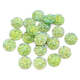 Fashion 40pcs 8mm 10mm 12mm Mix Colors Druzy Natural Stone Convex Flat back Resin Cabochons Jewelry Accessories Supplies