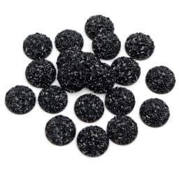 Fashion 40pcs 8mm 10mm 12mm Mix Colors Druzy Natural Stone Convex Flat back Resin Cabochons Jewelry Accessories Supplies