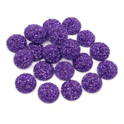 Fashion 40pcs 8mm 10mm 12mm Mix Colors Druzy Natural Stone Convex Flat back Resin Cabochons Jewelry Accessories Supplies