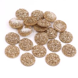 Fashion 40pcs 8mm 10mm 12mm Mix Colors Druzy Natural Stone Convex Flat back Resin Cabochons Jewelry Accessories Supplies