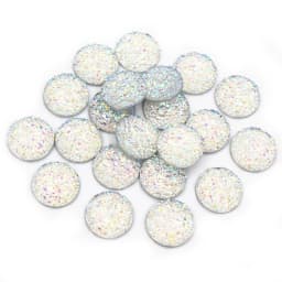Fashion 40pcs 8mm 10mm 12mm Mix Colors Druzy Natural Stone Convex Flat back Resin Cabochons Jewelry Accessories Supplies