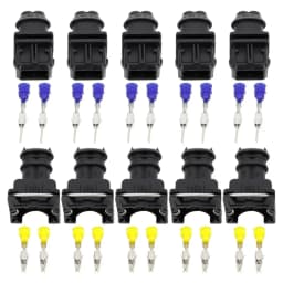 5 Sets 2 Pin 3.5mm Series 2 Pin DJ7021B-3.5-11/21 Waterproof Female And Male Connector With Pins And Seal 2P