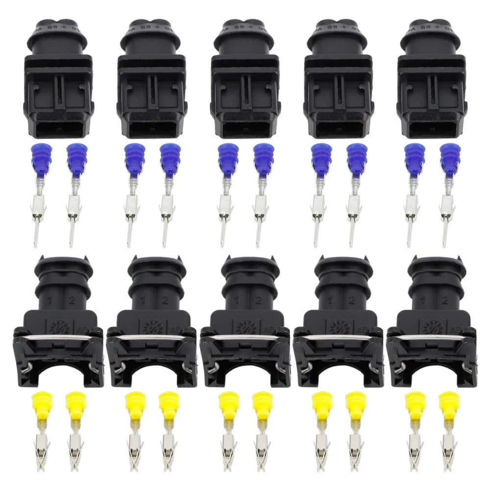 5 Sets 2 Pin 3.5mm Series 2 Pin DJ7021B-3.5-11/21 Waterproof Female And Male Connector With Pins And Seal 2P