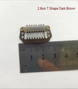 50pcs 2.3cm-3.6cm Black Brown Color Wig Clips Snap Clip For Hair Extension Wig Weft Wig PP Hairpins Large Clips Styling Tools