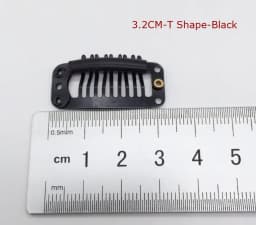 50pcs 2.3cm-3.6cm Black Brown Color Wig Clips Snap Clip For Hair Extension Wig Weft Wig PP Hairpins Large Clips Styling Tools