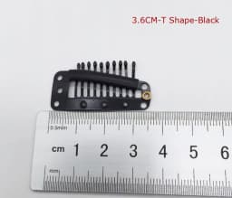 50pcs 2.3cm-3.6cm Black Brown Color Wig Clips Snap Clip For Hair Extension Wig Weft Wig PP Hairpins Large Clips Styling Tools
