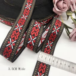 2M/Lot Wine Flower Lace Edge Trim Ribbon Fabric Embroidered Applique Sewing Craft Crochet Wedding Dress Clothes HB145
