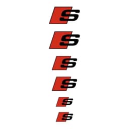 6PCS Car Brake Caliper Sticker Heat Resistant Decal For Quattro For Audi Sline RS A3 A4 B8 8P 8V B6 A5 A6 C7 Q5 B9 B7 C6 A1 Q7 Q