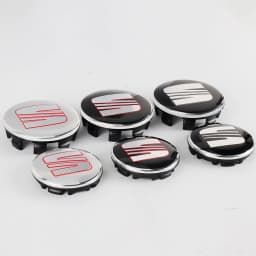 4Pcs 55/63MM Wheel Center Hub Caps Rims Cover Badge Car Accessories For Seat Cupra Ateca Ibiza 6f Leon Mk2 FR E-Racer Formentor