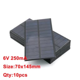 10PCS X DC Solar Panel 6V 100mA 167mA 183mA 333mA 500mA 583mA 750mA Solar Battery Cell Phone Charger Portable