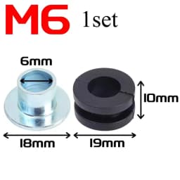 M6/M10 Motorcycle Rubber Grommet Kit Fairing Bolt Cushion Washer Steel Bushing Spacer for Honda Suzuki ATV Motorbike Accessories
