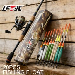 FTK Fishing Float Set 20PCS Chinese Hook Buoy Professional Vertical Buoy Accessories Multi Function Lure Float Pesca