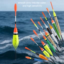FTK Fishing Float Set 20PCS Chinese Hook Buoy Professional Vertical Buoy Accessories Multi Function Lure Float Pesca