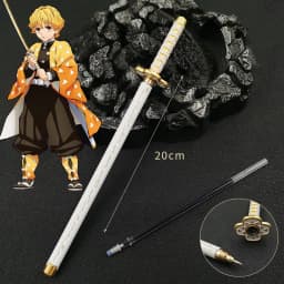 New 17 Styles Japan Anime Demon Slayer Model Gel Pen 0.5mm Black Refill Cosplay Prop Kid Student Gift Slayer Sword