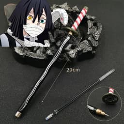New 17 Styles Japan Anime Demon Slayer Model Gel Pen 0.5mm Black Refill Cosplay Prop Kid Student Gift Slayer Sword